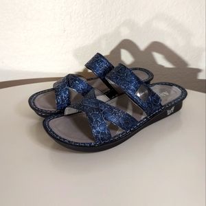 Alegria By PG Lite Victoriah Spherical Leather Slide Sandal